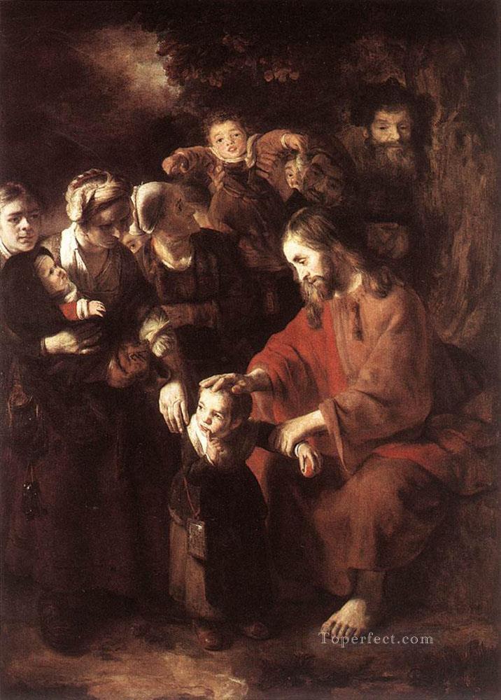 Christus Segen der Kinder Nicolaes Maes Ölgemälde